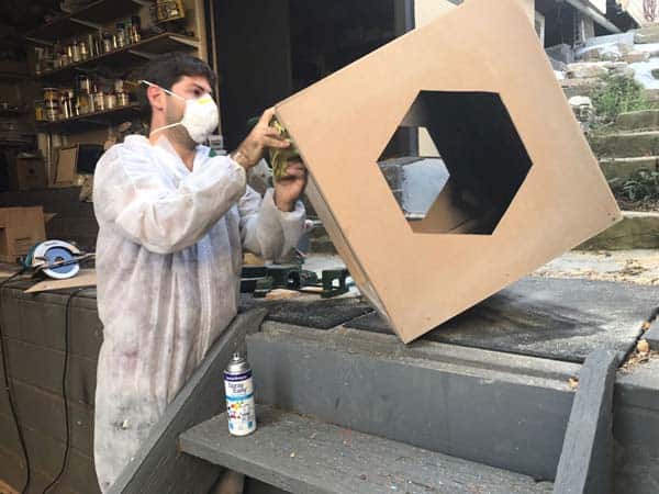 Simon building Man building props for Containment