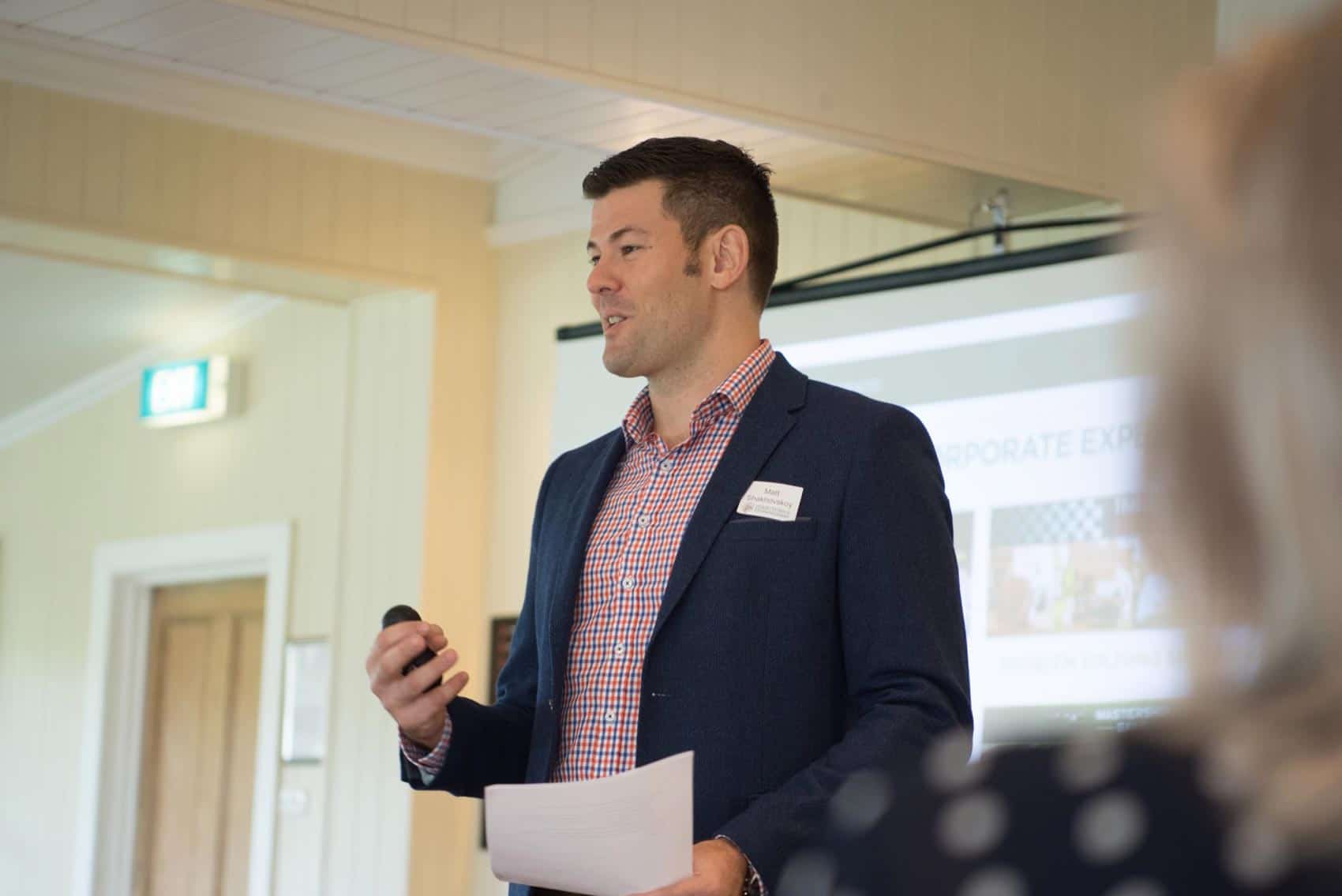 Matt Shakhovskoy presenting Professional Development session