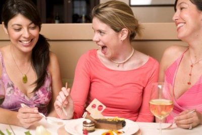 Taste Masters gallery 3 3 women laughing while eating desert